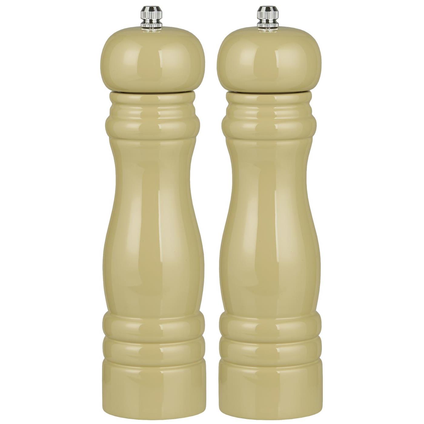 Weizenstrohfarbenes Salz und Pfeffermühle Set von IbLaursen.