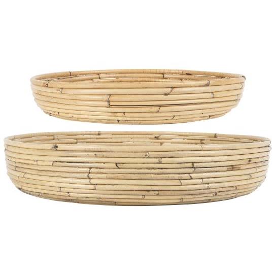 Tablett aus Rattan groß
